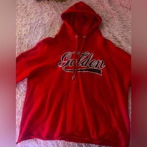 H&M Red Golden Womens Hoodie